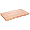 vidaXL P&ouml;yt&auml;levy vaaleanruskea 100x60x(2-6) cm k&auml;sitelty t&auml;ystammi