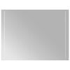 vidaXL LED kylpyhuonemirror L&auml;pin&auml;kyv&auml; 80 x 60 cm karkaistu lasi