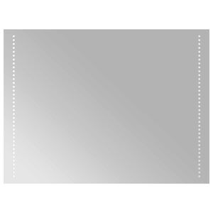 vidaXL LED kylpyhuonemirror L&auml;pin&auml;kyv&auml; 80 x 60 cm karkaistu lasi