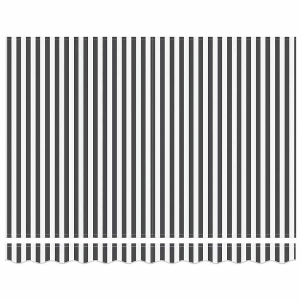 vidaXL Vetoutuva markiisi Antrasiitti ja Valkoinen 300 x 250 cm