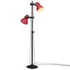 vidaXL Lattialamppu 25 W vanhennettu punainen 25x25x90/140 cm E27
