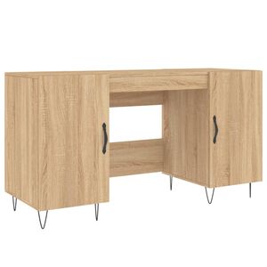 vidaXL Ty&ouml;p&ouml;yt&auml; Sonoma-tammi 140x50x75 cm tekninen puu
