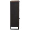 vidaXL Highboard Ruskea 40 x 33 x 110 cm t&auml;ysi mangopuu