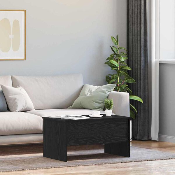 vidaXL Sohvap&ouml;yt&auml; Musta tammi. 102 x 50,5 x 46,5 cm Tekninen puu