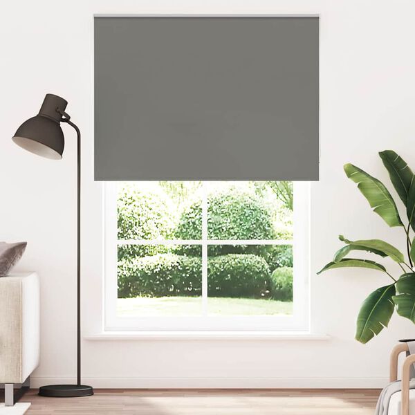vidaXL Rullaverho Blackout harmaa 155x230 cm Kankaan leveys 151,6 cm