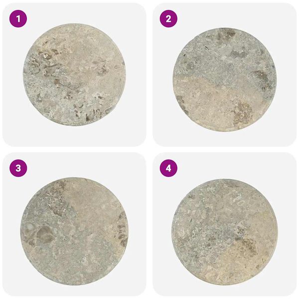 vidaXL P&ouml;yt&auml;levy harmaa &Oslash;50x2,5 cm marmori