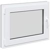 vidaXL Kellari-ikkuna RISOR 80 x 70 cm PVC ja lasi Antrasiitti