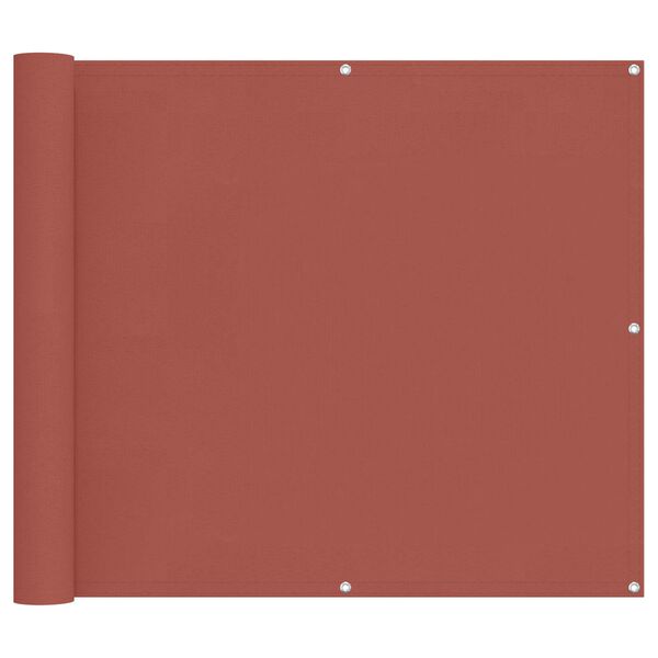 vidaXL Parvekkeen Verho Terrakotta 100 x 400 cm Oxford-kangas