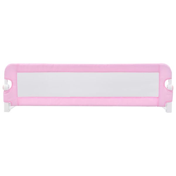 vidaXL Turvalaita sänkyyn pinkki 120x42 cm polyesteri