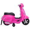 vidaXL Sähkötoiminen lelumoottoripyörä Vespa GTS300 pinkki