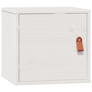 vidaXL Sein&auml;kaappi valkoinen 31,5x30x30 cm t&auml;ysi m&auml;nty