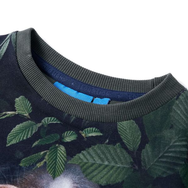 Lasten collegepaita tumma khaki 104