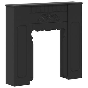 vidaXL Takan kehys Musta 93 x 20 x 89 cm Tekninen puu