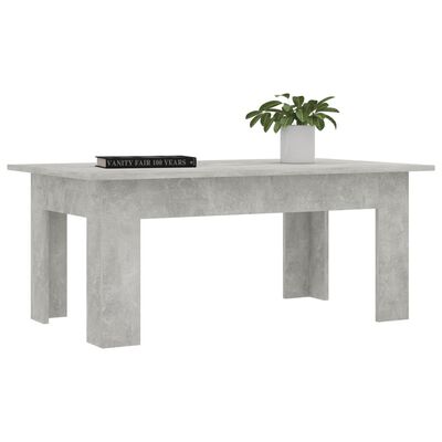 vidaXL Sohvapöytä betoninharmaa 100x60x42 cm lastulevy