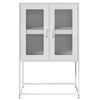 vidaXL Highboard Valkoinen 68x39x107 cm Teräs
