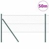 vidaXL Aitalatu Vihreä 50 x 0,6 m (50 mm verkko) Terästä ja PVC:tä