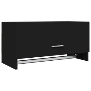 vidaXL Vaatekaappi musta 70x32,5x35 cm tekninen puu