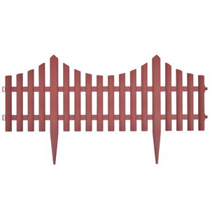 vidaXL 17 kpl Nurmikonjakaja 10 m ruskea