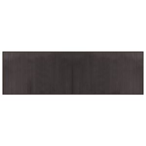 vidaXL Matto suorakaiteen muotoinen tummanruskea 60x200 cm bambu