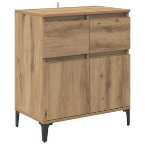 vidaXL Sivup&ouml;yt&auml; Artisan tammi 60 x 35 x 70 cm