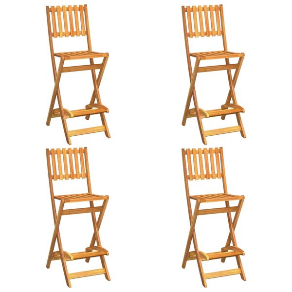 vidaXL 5-osainen Ulkobaarisarja t&auml;ysi akasiapuu