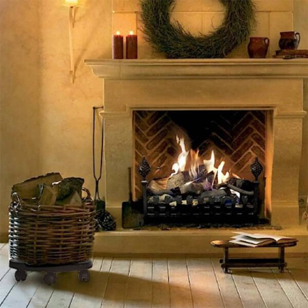 vidaXL Kasvirullakko pyörillä 3 kpl halkaisija 30 cm musta 170 kg