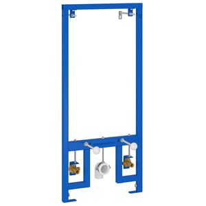 vidaXL Kylpyhuoneen Sein&auml; Tuki Sininen 50 x 3 x 112 cm