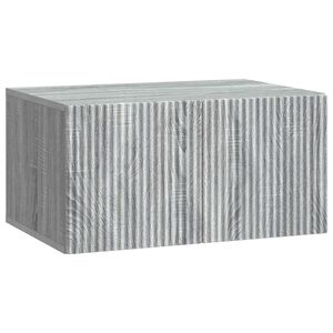 vidaXL Sein&auml;lle asennettava TV-kaappi Harmaa sonoma 59,5 x 41 x 30 cm