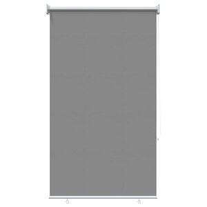 vidaXL Ulkoilman rullakaihdin UV-suojaus Vaaleanharmaa 60 x 230 cm