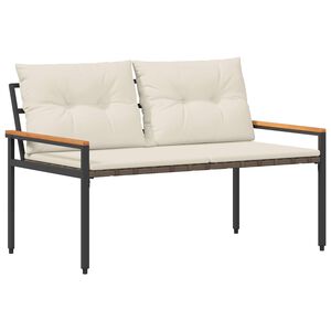 vidaXL Ulkopenkki 2 -Seater 116 x 67,5 x 72 cm polyrottinki