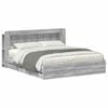 vidaXL S&auml;nkykehys varastolla Harmaa Sonoma 6FT Super King Size