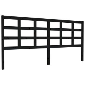 vidaXL S&auml;ngynp&auml;&auml;ty musta 205,5x4x100 cm t&auml;ysi m&auml;nty