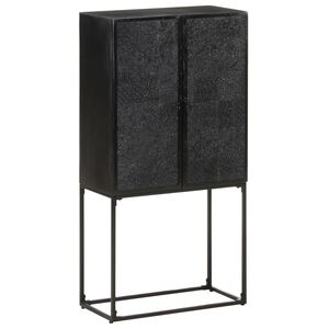 vidaXL Senkki musta 60x30x120 cm t&auml;ysi akaasiapuu ja mangopuu