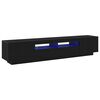 vidaXL TV-tasosetti 2 pcs Musta 200 x 35 x 40 cm Tekninen puu