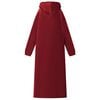 vidaXL Viltti-huppari Bordeaux punainen xl Fleece ja flanelli