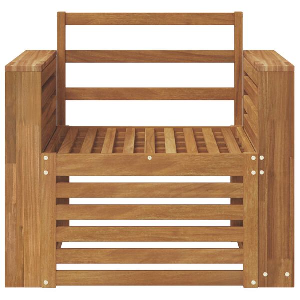 vidaXL Ulkosohvakokoelma Luonnollinen 79 x 63 x 73 cm Tihe&auml; akasiapuu