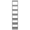 vidaXL Kirjahylly/tilanjakaja harmaa Sonoma 40x30x198 cm
