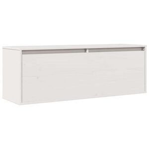 vidaXL Sein&auml;kaappi valkoinen 100x30x35 cm t&auml;ysi m&auml;nty