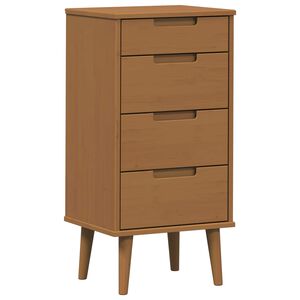 vidaXL Laukkaava MOLDE Karamelli 40 x 35 x 82 cm T&auml;ysi m&auml;nty