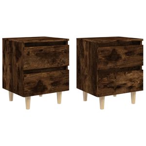 vidaXL Y&ouml;p&ouml;yd&auml;t t&auml;yspuujaloilla 2 kpl savutammi 40x35x50 cm