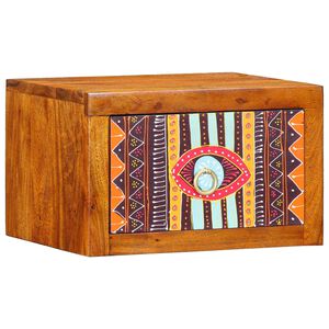 vidaXL Y&ouml;p&ouml;yt&auml;kaappi laatikon kanssa Ruskea 35 x 30 x 22 cm