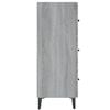 vidaXL Senkki harmaa Sonoma 69,5x34x90 cm tekninen puu