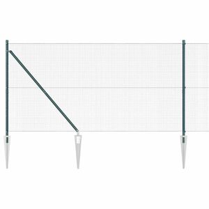 vidaXL Langoitettu este piikeill&auml; 10 x 1,2 m PVC-pinnoitettu ter&auml;s
