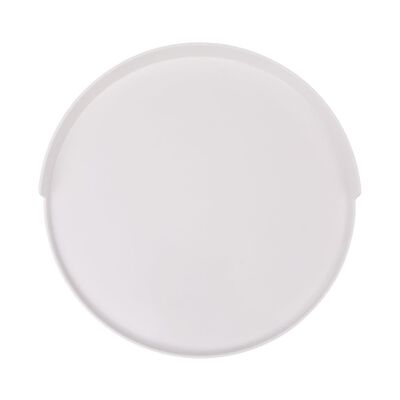 vidaXL Tarjotinpöytä pyöreä 40x45,5 cm valkoinen