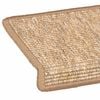 vidaXL Portaiden matot 15 kpl 65x21x4 cm vaaleanruskea suorakaiteen muotoinen reuna