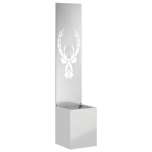 vidaXL Puutarhan yksityisyyden verho El&auml;inkuvio Hopea 32 x 32 x 150 cm