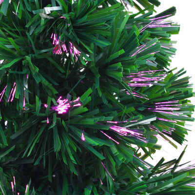vidaXL Tekojoulukuusi valokuiduilla 64 cm vihreä