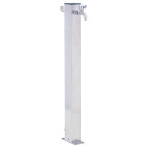 vidaXL Puutarhan vesipylv&auml;s 40 cm ruostumaton ter&auml;s neliskulmainen