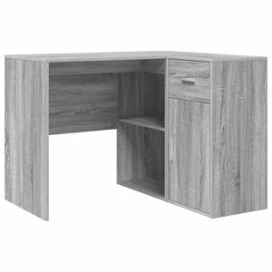vidaXL Kulmap&ouml;yt&auml; laatikon kanssa Harmaa Sonoma 102 x 88 x 75 cm