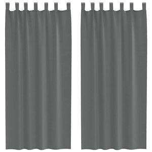 vidaXL Voileeverhot lenkeill&auml; 2 kpl tummanharmaa 140x225 cm